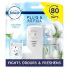 Febreze Air Freshener Plug-In Starter Kit Cotton Fresh