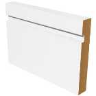 Wickes Grooved Square Edge White MDF Skirting - 18 x 169 x 4200mm