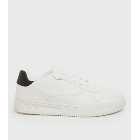 White Contrast Back Lace Up Chunky Trainers