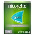 Nicorette Gum Original Flavour 4Mg 210 per pack