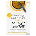 Clearspring Organic Japanese White Miso Instant Soup Paste 4 x 15g