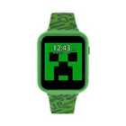 Minecraft kids interactive watch with printed soft silicone strap.