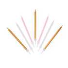 Pink, White & Gold Birthday Candles 16 per pack
