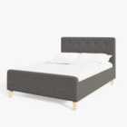 Ashbourne Double Ottoman Bed Grey