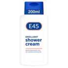 E45 Emollient Shower Cream for very dry skin on Body & Hands 200ml
