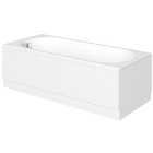 Wickes Forenza Right Hand 14 Jet Double Ended Reinforced LED Light Whirlpool Bath - 1700 x 750mm