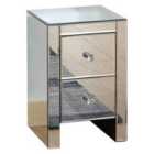 Mirrored Two Drawer Slim Chest
