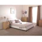 Bed in a Box King Faux Leather White