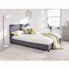 Bed in a Box King Faux Leather Grey