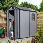 Rowlinson Airevale 4X6 Apex Plastic Shed - Light Grey