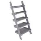 Charles Bentley Slim Wooden Ladder Planter - Grey