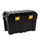 Wham DIY Storage Trunk Storage Box 48L - Black with Yellow