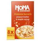 MOMA Peanut Butter & Maple Syrup Jumbo Oat Porridge Sachets Vegan 8 per pack