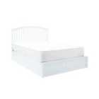 Madrid Wooden Ottoman Bed Double White