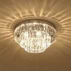 HOMCOM Crystal Light Ceiling Lamp Chandelier Hallway Flush Living Room