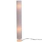 HOMCOM Tall Floor Lamp Lighting With Fabric Shade for Bedroom Living Grey