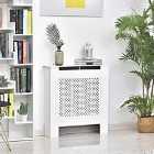 HOMCOM Radiator Cover Solid MDF Small Sized White Modern Home