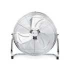 PureMate 14 Inches Chrome Gym Floor Fan with 3 Speeds & Adjustable Fan Head