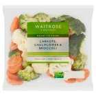 Waitrose Carrots, Cauliflower & Broccoli, 480g