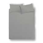 Morrisons Grey Oxford 100% Cotton Pillowcase Pair