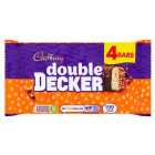 Cadbury Double Decker Chocolate Bar 4 Pack Multipack 174.8g