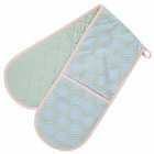 Frosted Deco Oven Glove, Double, 100% Cotton