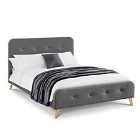 Astrid Curved Retro Buttoned Bed King