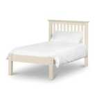 Barcelona Bed Low Foot End Stone White Single