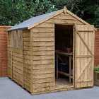 Forest Garden Overlap Pressure Treated 8' x 6' Apex Shed