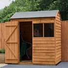Forest Garden Overlap Dip Treated 6' x 4' Reverse Apex Shed