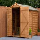 Forest Garden Overlap Dip Treated 6'x4' No Window Apex Shed