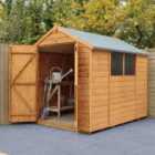 Forest Garden Shiplap Dip Treated 8' x 6' Double Door Apex Shed