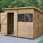 Forest Garden Overlap Pressure Treated 8' x 6' Pent Shed