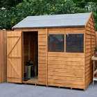 Forest Garden Overlap Dip Treated 8' x 6' Reverse Apex Shed
