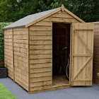Forest Garden Overlap Pressure Treated 8' x 6' No Window Apex Shed