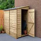Forest Garden Overlap Pressure Treated 6' x 3' No Window Pent Shed