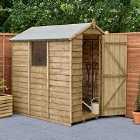 Forest Garden Overlap Pressure Treated 6' x 4' Apex Shed