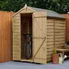 Forest Garden Overlap Pressure Treated 6' x 4' No Window Apex Shed