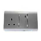 Trendi 13 Amp Cooker Switch and Socket - Silver