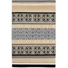 Green Decore 180 x 270cm Reversible Outdoor Arcade Rug - Black/Taupe