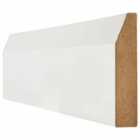 LPD White Primed Skirting Chamfered Internal Door Accessory D1.8 xW9.5 xH300cm