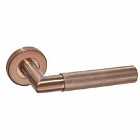 LPD Ironmongery Zurich Satin Copper Handle Hardware Privacy Pack