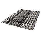 Patio Rug 160x230cm Black Grid
