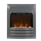 Zanussi 2kW Stainless Steel Electric Inset Fire