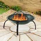 Neo Direct Steel Fire Pit & Outdoor Heater w/ Carry Case - Black