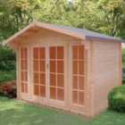 Shire Epping 10x10 ft Toughened glass Apex Tongue & groove Wooden Cabin