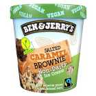 Ben & Jerry's Dairy Free Salted Caramel Brownie Vegan Ice Cream Tub 465ml