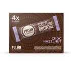 Pulsin Choc Hazelnut Vegan High Fibre Brownie Multipack 4 x 35g