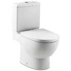 Meridian Easy Clean Close Coupled Open Back Toilet Pan, Cistern & Soft Close Seat