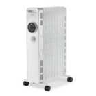 Igenix 2kW/2000W Oil Filled Radiator with Overheat Protection - White